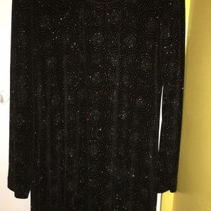 shining. Black. ddress